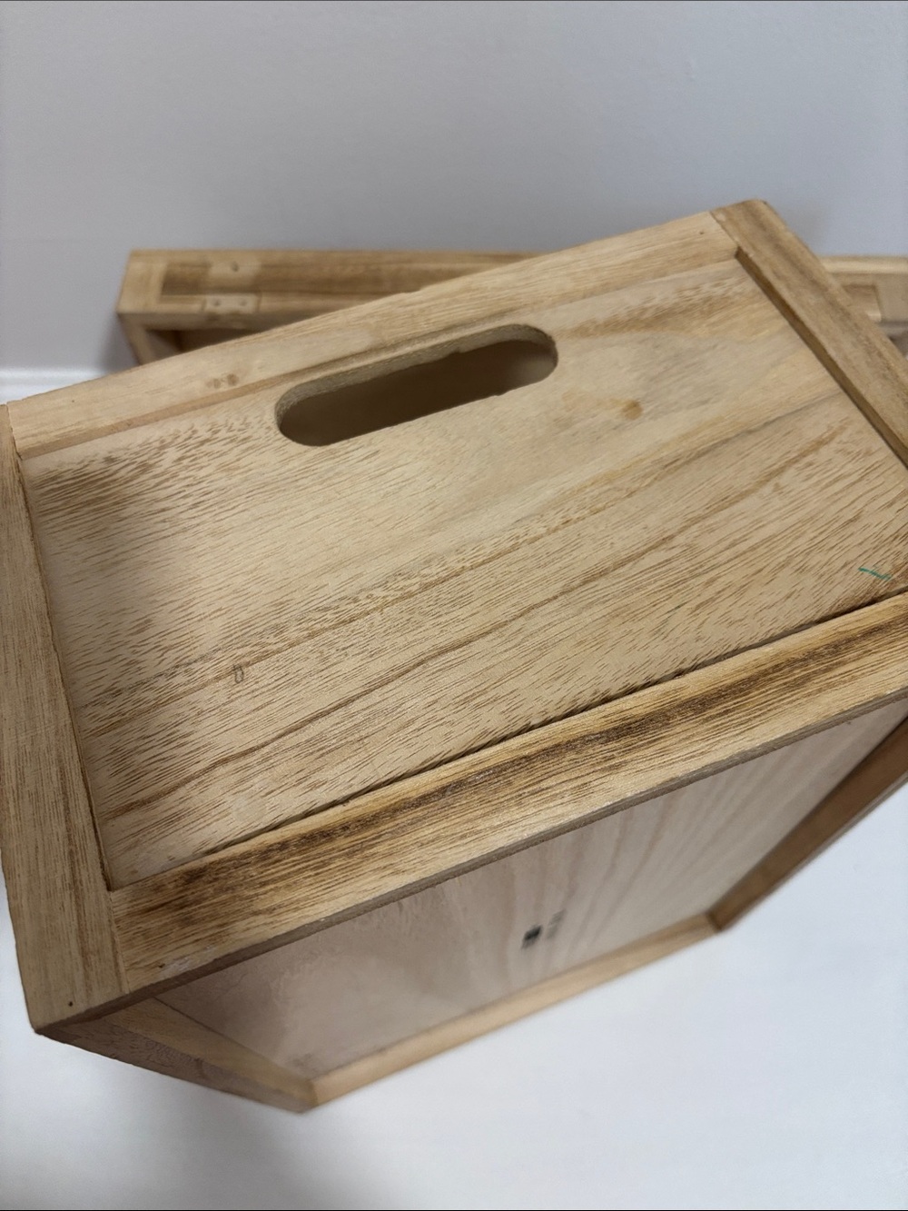 New Rae Dunn Rustic “STUFF” Storage Box - Picture 5 of 6